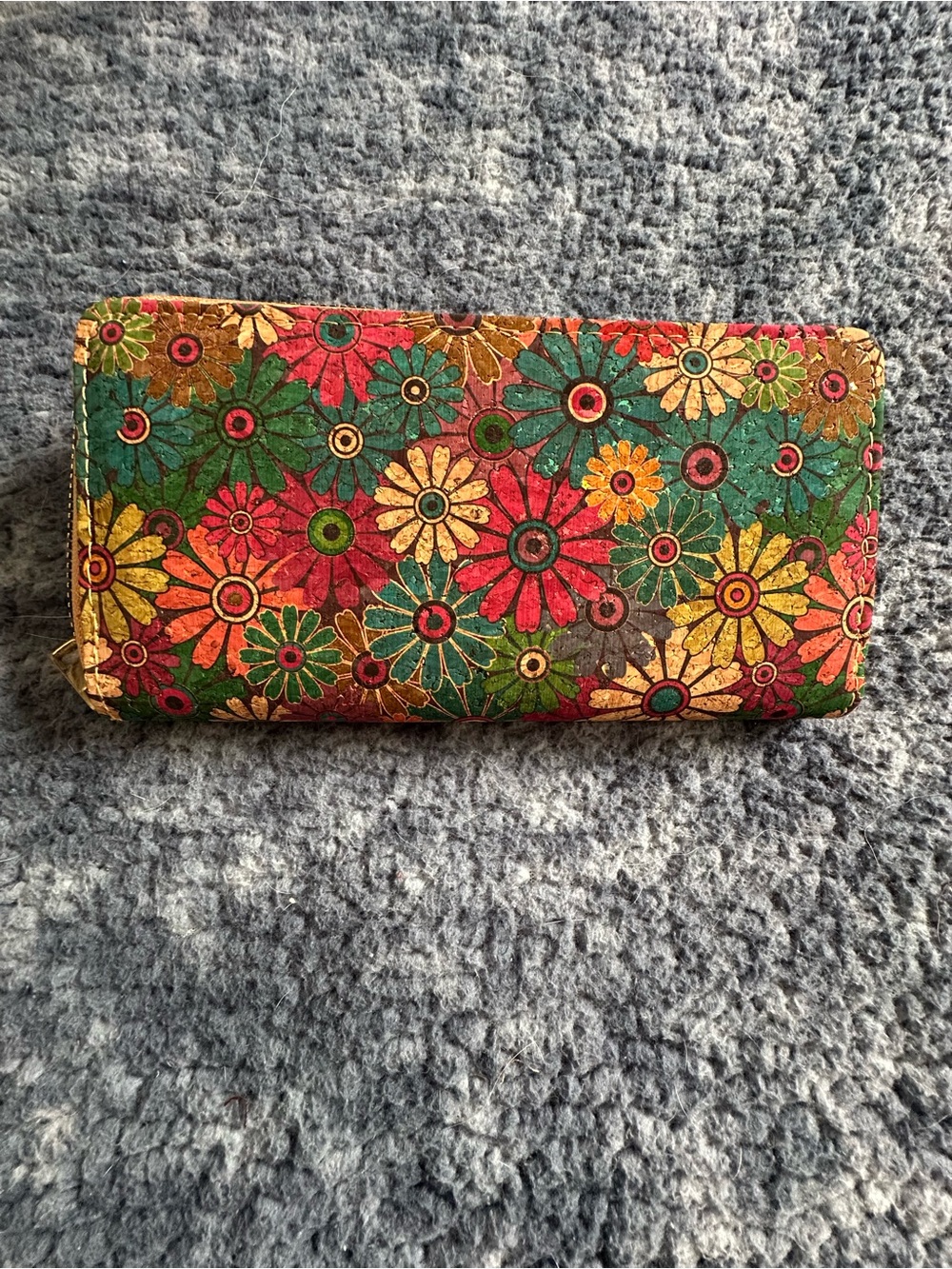 Floral Multi-Color Women's Zip Wallet